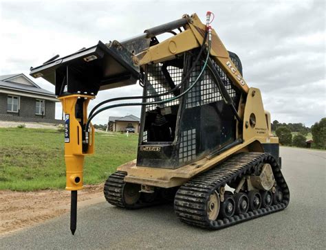 skid steer rock breaker|skid steer breaker attachment.